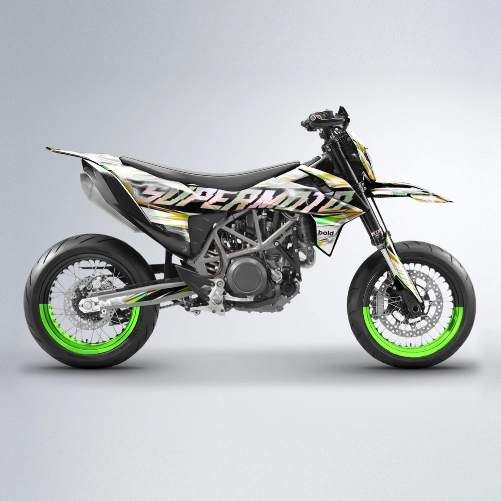 ROPAS72 KTM SMC 690 supermoto graphics kit in Green