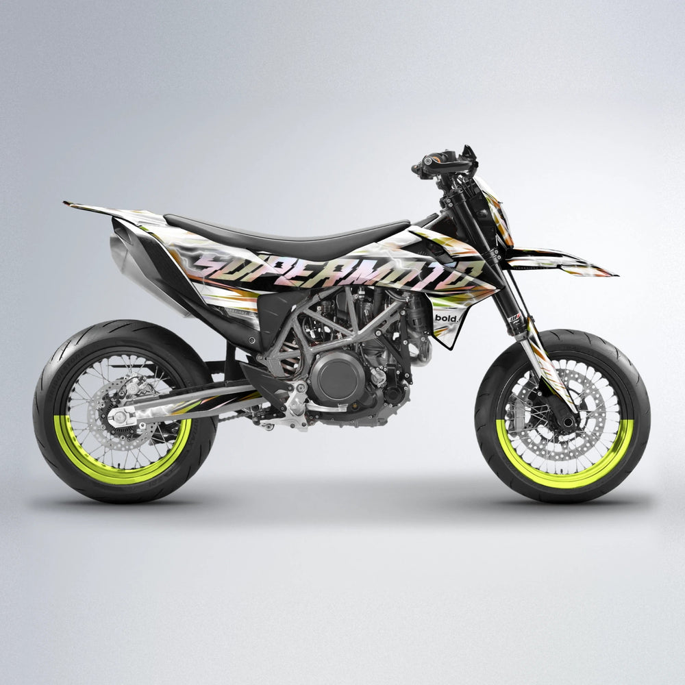 ROPAS72 KTM SMC 690 supermoto graphics kit in Olive