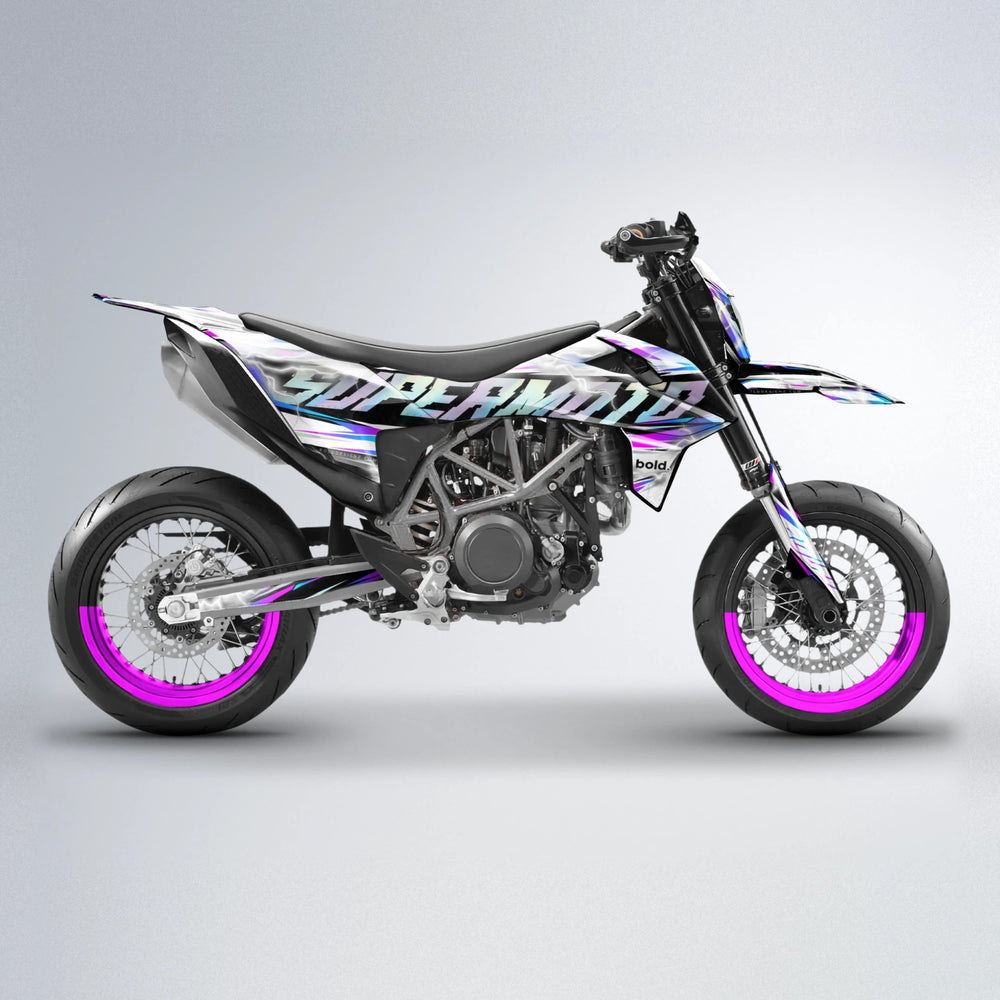 ROPAS72 KTM SMC 690 supermoto graphics kit in Pink