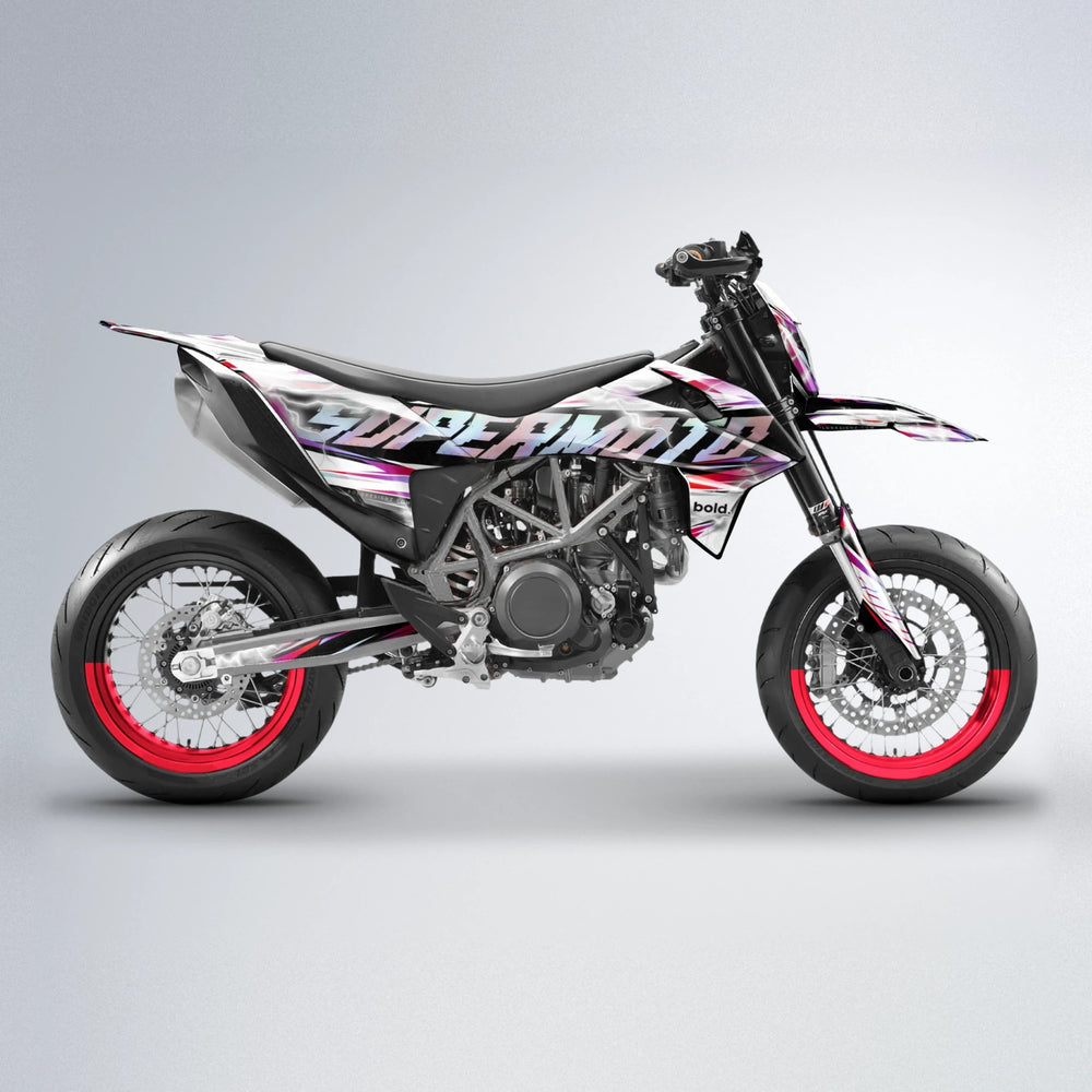 ROPAS72 KTM SMC 690 supermoto graphics kit in Red