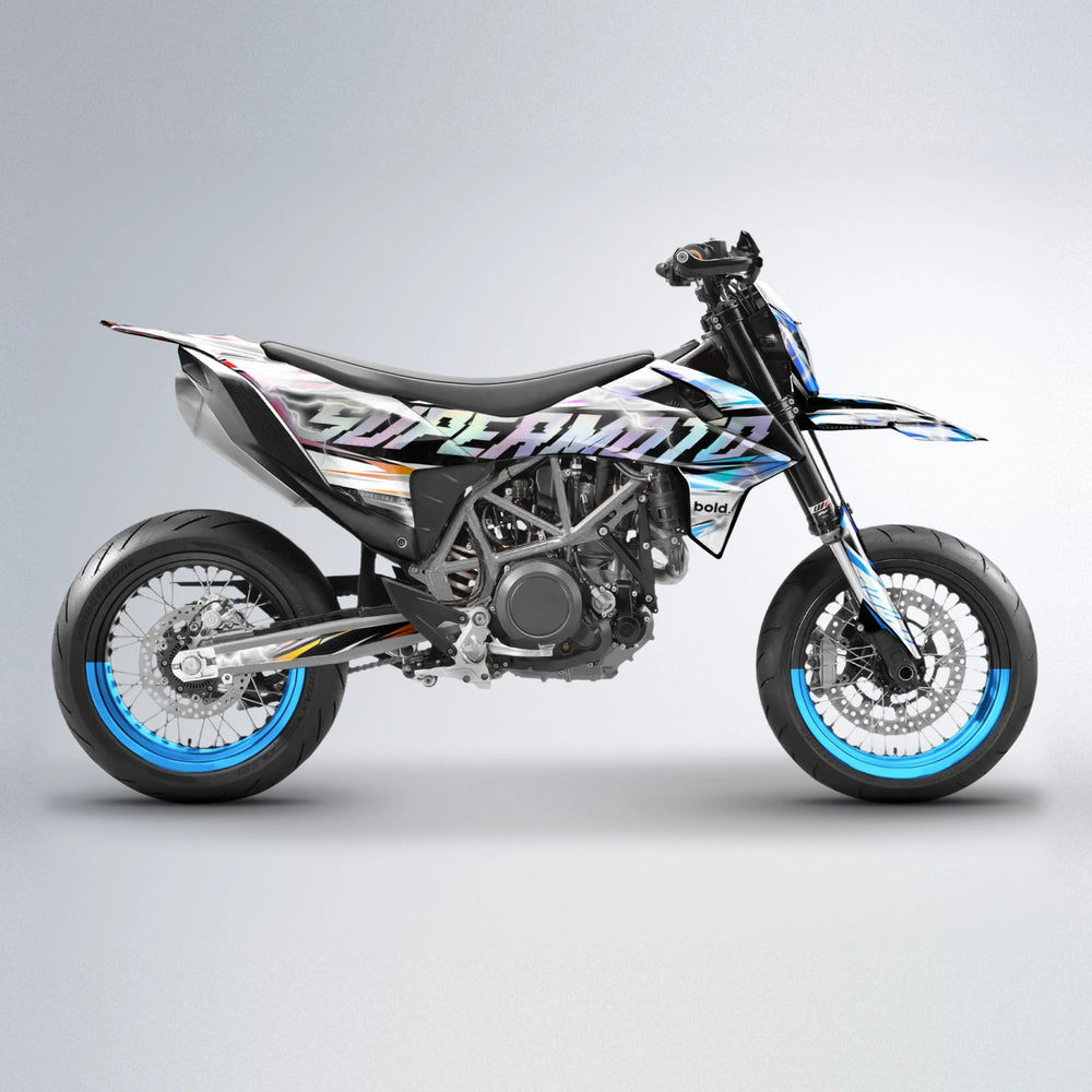 ROPAS72 KTM SMC 690 supermoto graphics kit in Sunset Fade