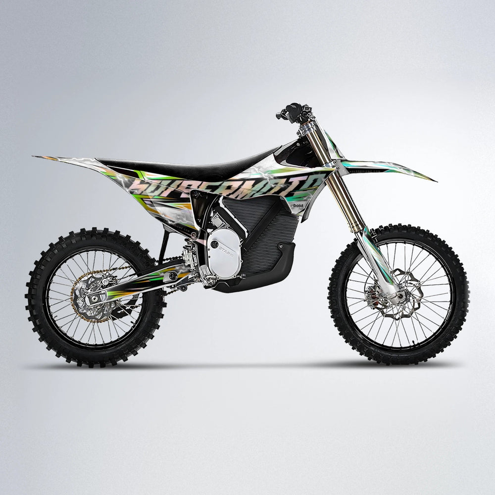 ROPAS72 Stark Varg MX motocross graphics kit in Cyan & Green