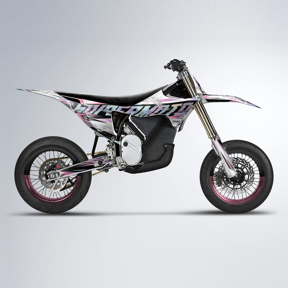 ROPAS72 Stark Varg SM supermoto graphics kit in Sakura Pink