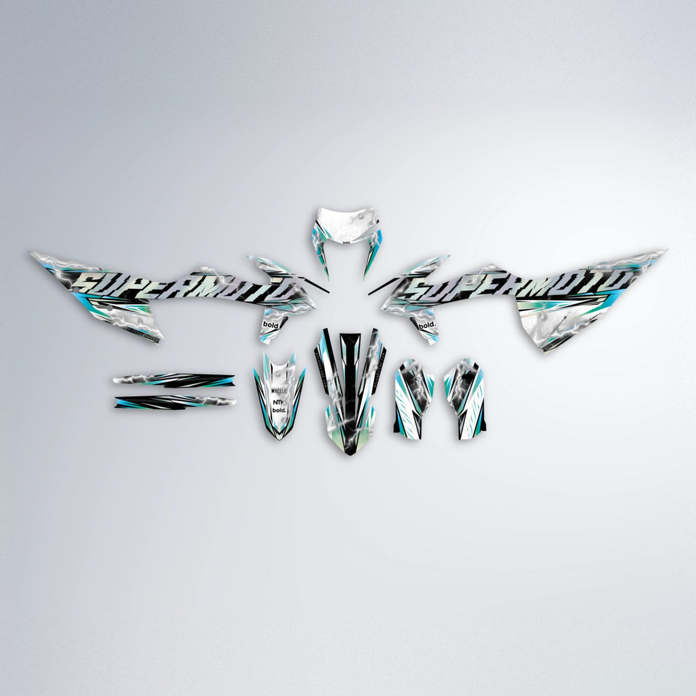ROPAS72 graphics kit parts layout in Light Blue & White