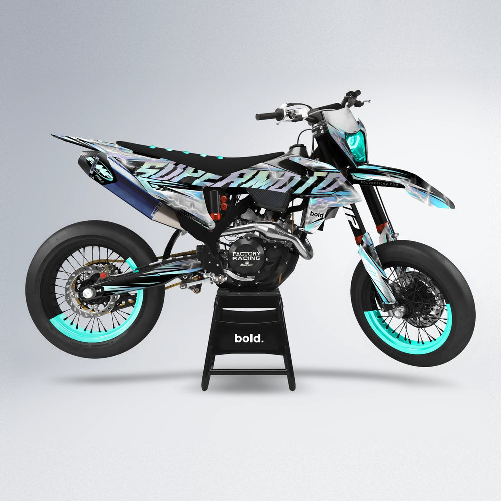 ROPAS72 supermoto graphics kit in Mint