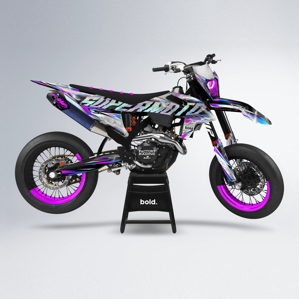 ROPAS72 supermoto graphics kit in Pink