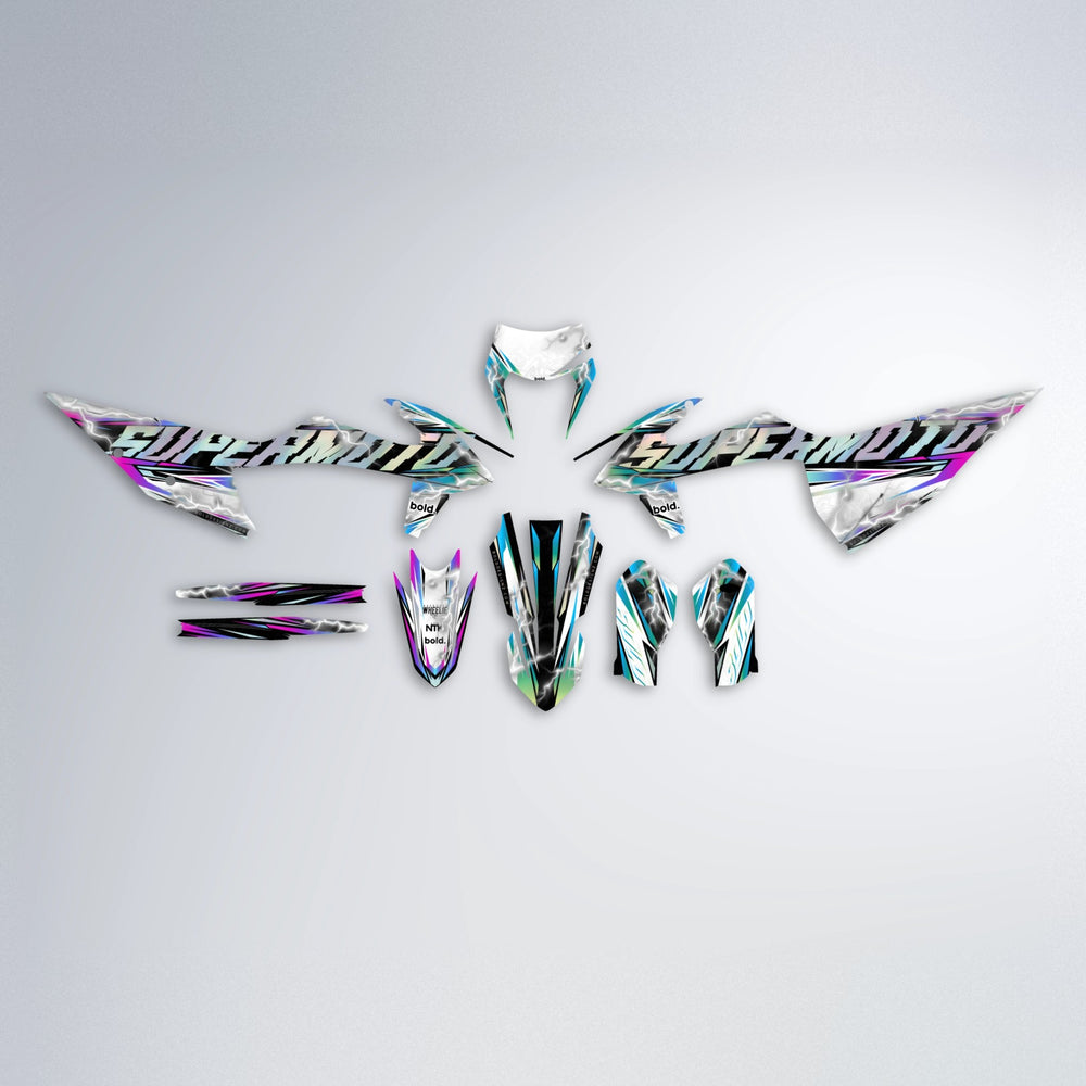 ROPAS72 graphics kit parts layout in Pink & Light Blue