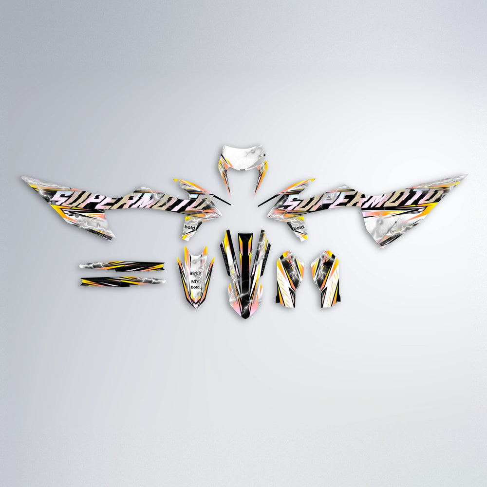 ROPAS72 graphics kit parts layout in Yellow
