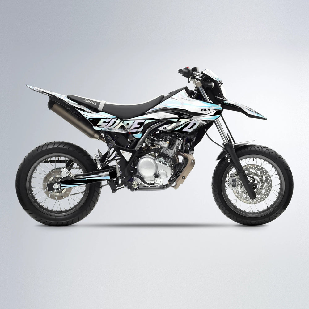 ROPAS72 Yamaha WR 125X supermoto graphics kit in Mint