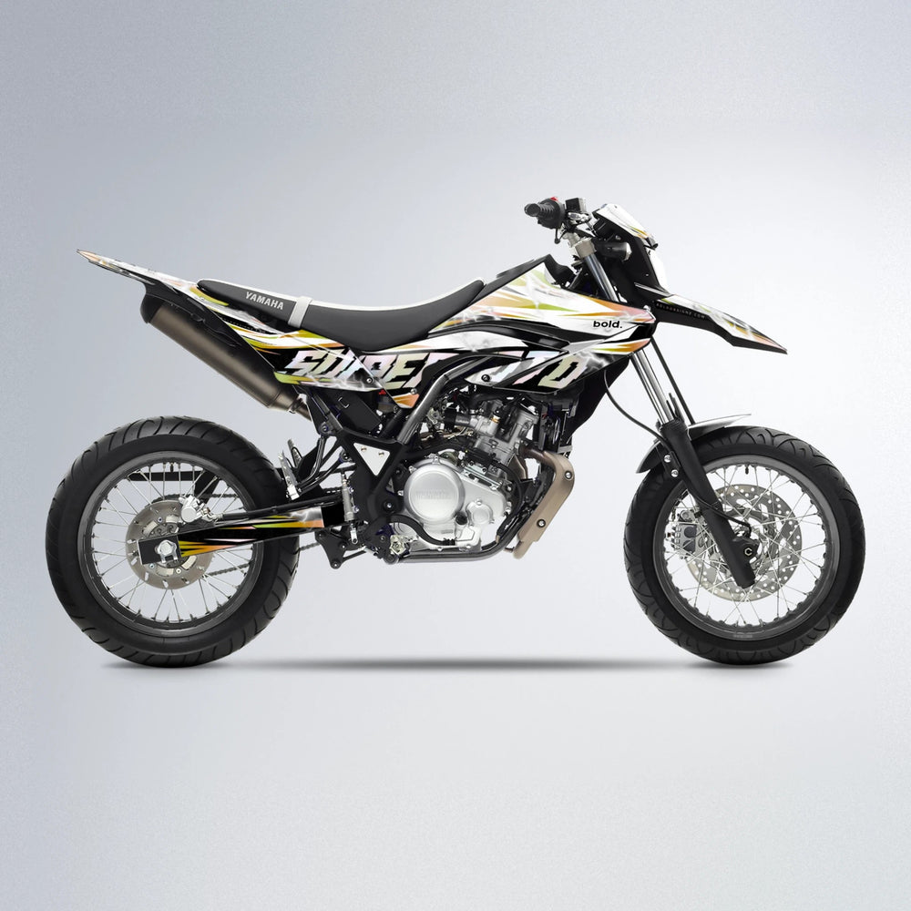 ROPAS72 Yamaha WR 125X supermoto graphics kit in Olive