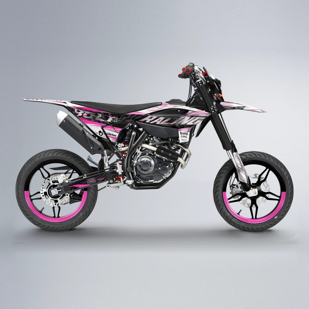 ROSEN Beta supermoto graphics kit in Flamingo