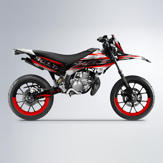 ROSEN Derbi Senda supermoto graphics kit in Red