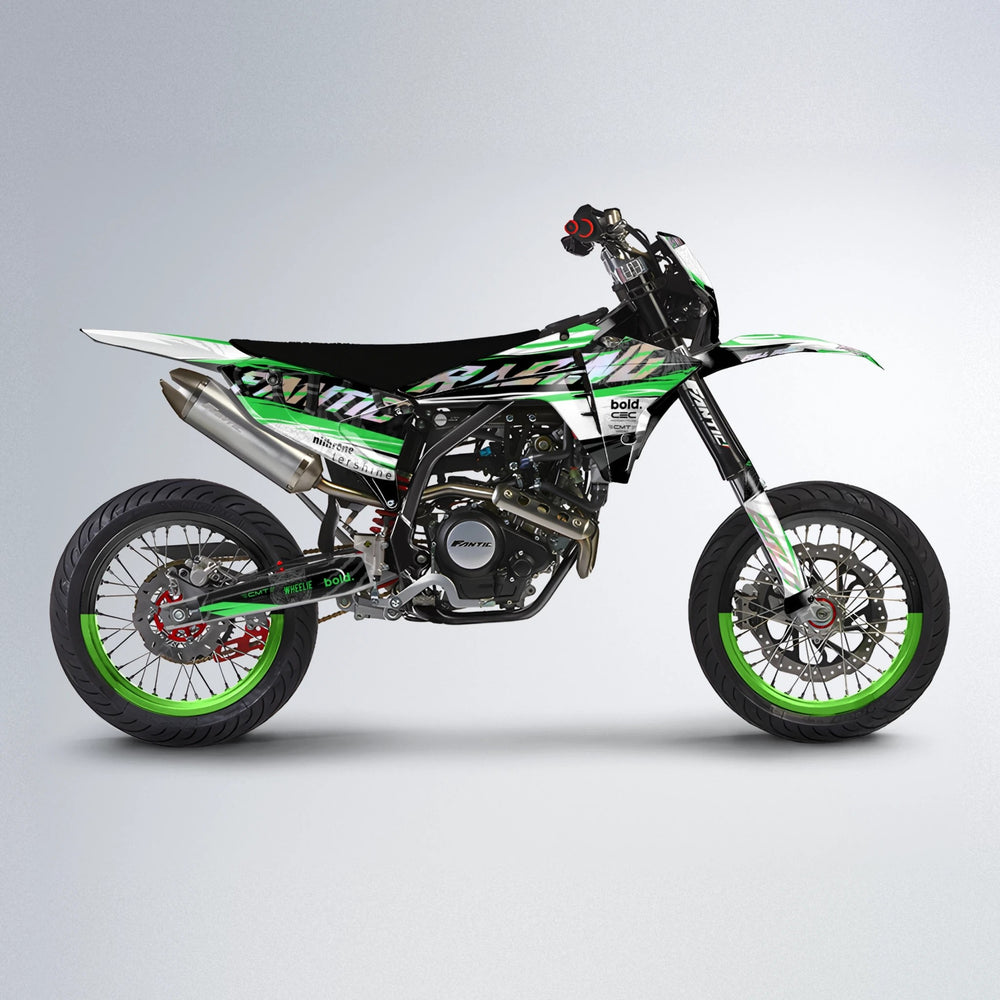 ROSEN Fantic supermoto graphics kit in Green