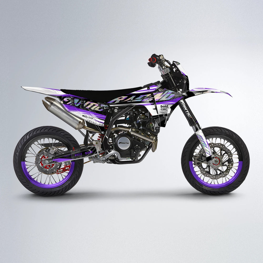 ROSEN Fantic supermoto graphics kit in Purple