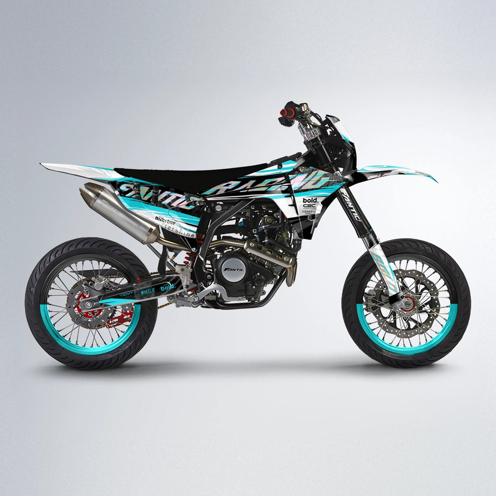 ROSEN Fantic supermoto graphics kit in Teal
