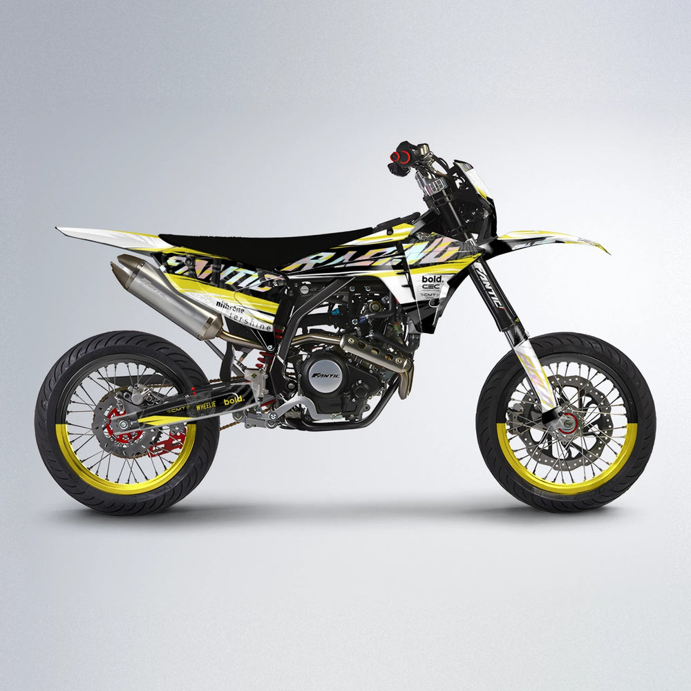 ROSEN Fantic supermoto graphics kit in Yellow