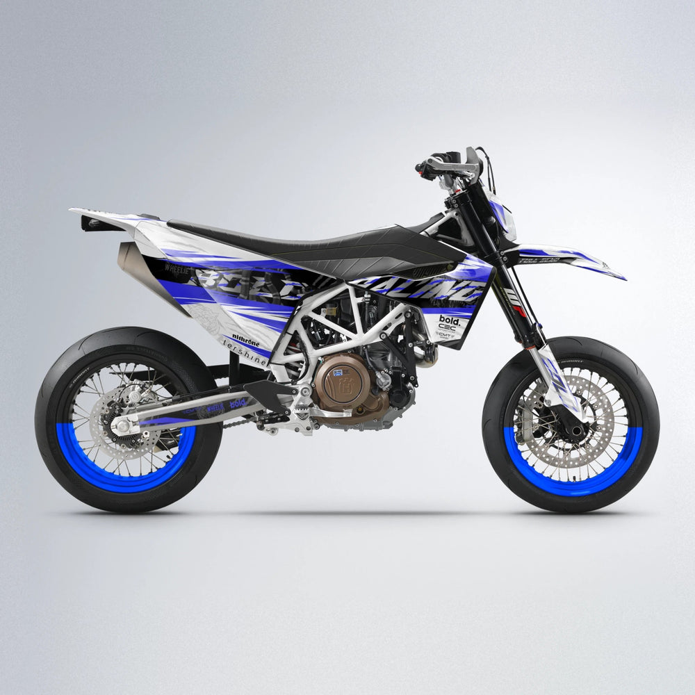 ROSEN Husqvarna 701 supermoto graphics kit in Blue