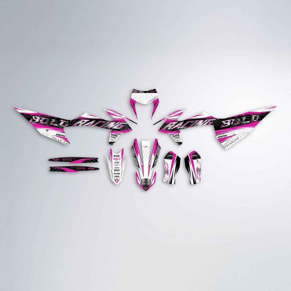 ROSEN graphics kit parts layout in Pink