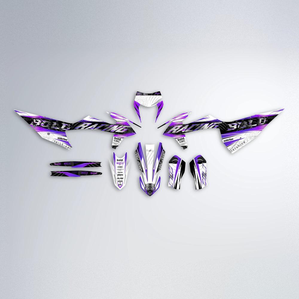 ROSEN graphics kit parts layout in Purple Chrome