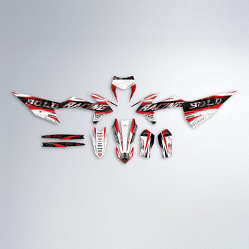 ROSEN graphics kit parts layout in Red