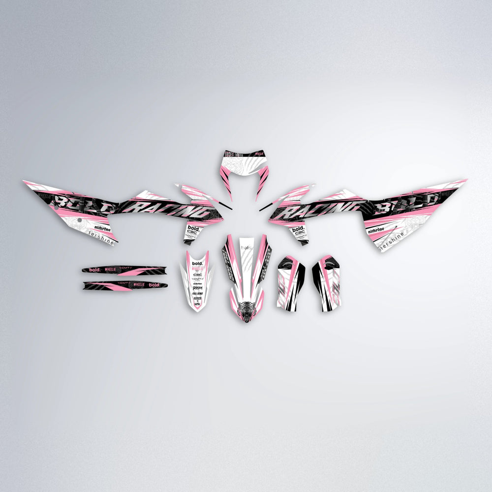 ROSEN graphics kit parts layout in Sakura Pink