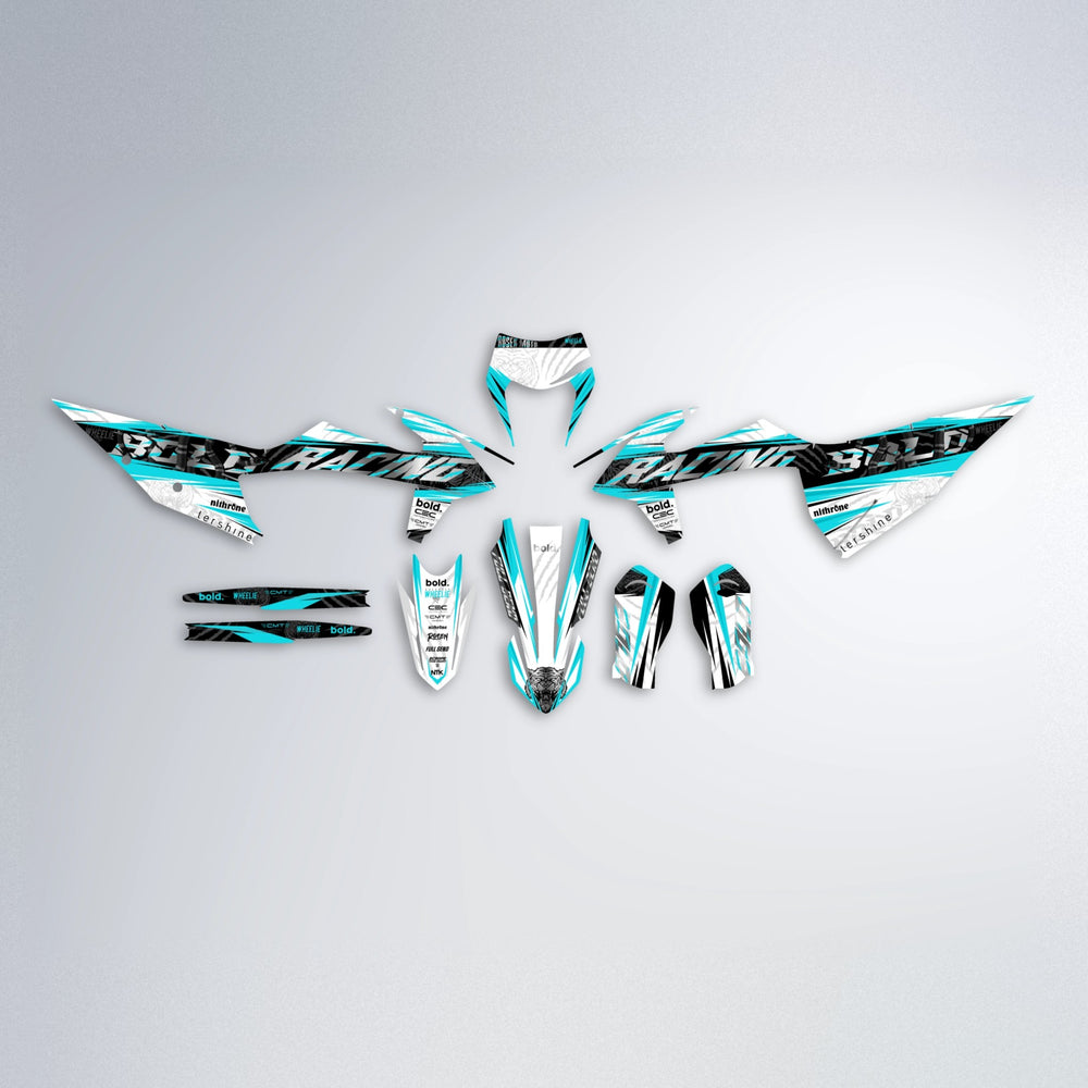 ROSEN graphics kit parts layout in Teal