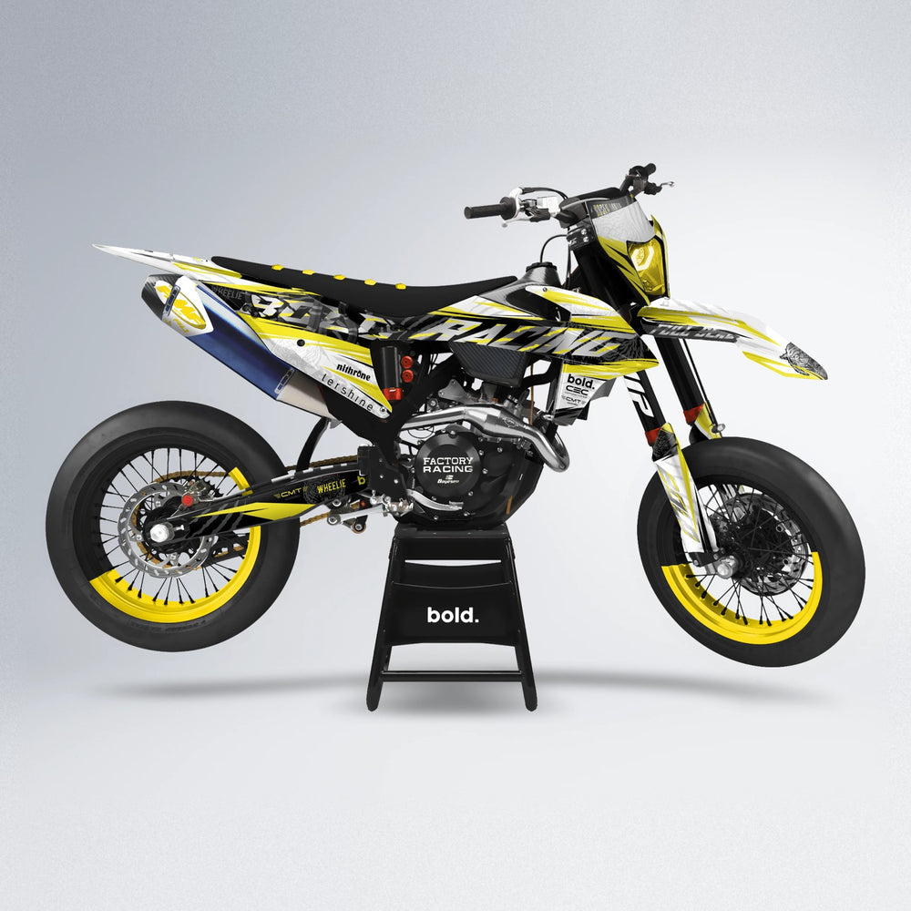 ROSEN supermoto graphics kit in Yellow