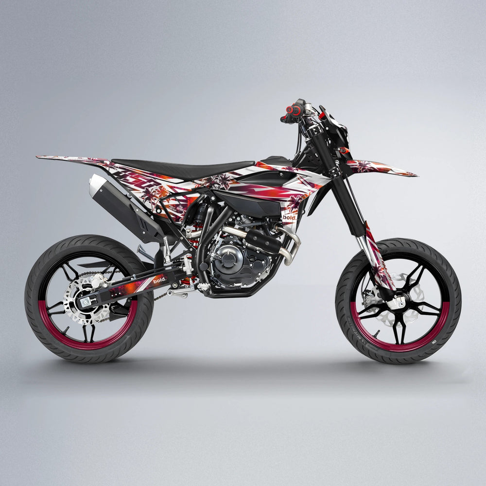 ROZALIN Beta supermoto graphics kit in Black & Red