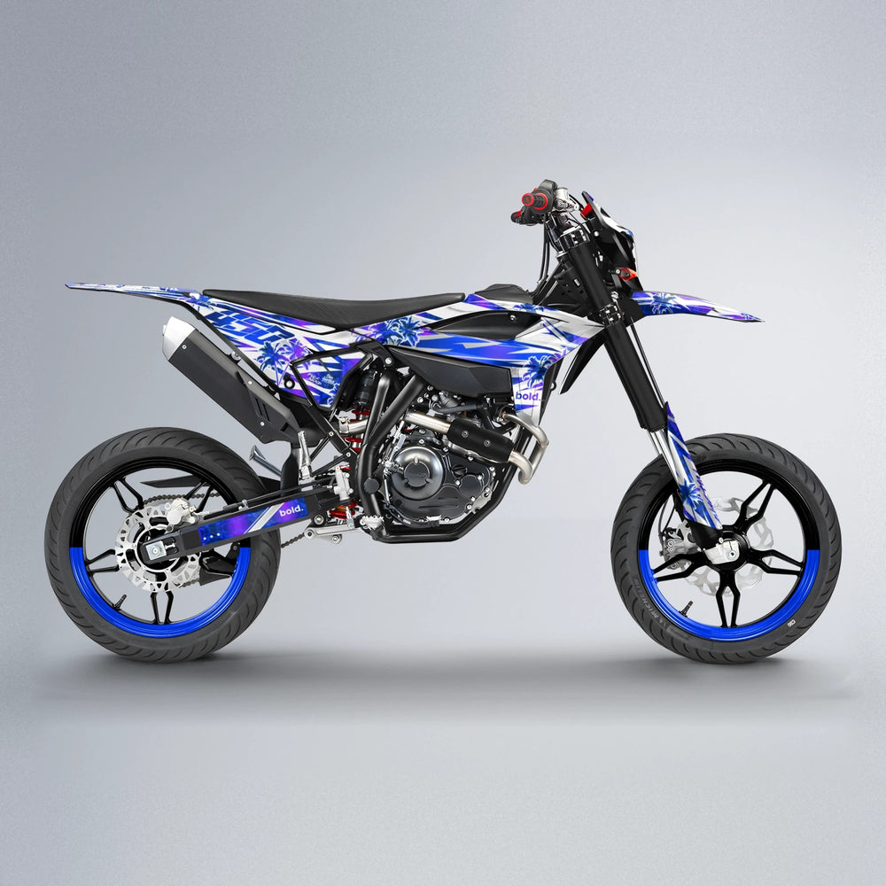 ROZALIN Beta supermoto graphics kit in Blue