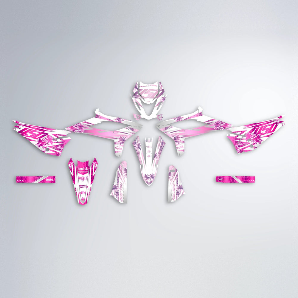 ROZALIN Beta graphics kit parts layout in Flamingo