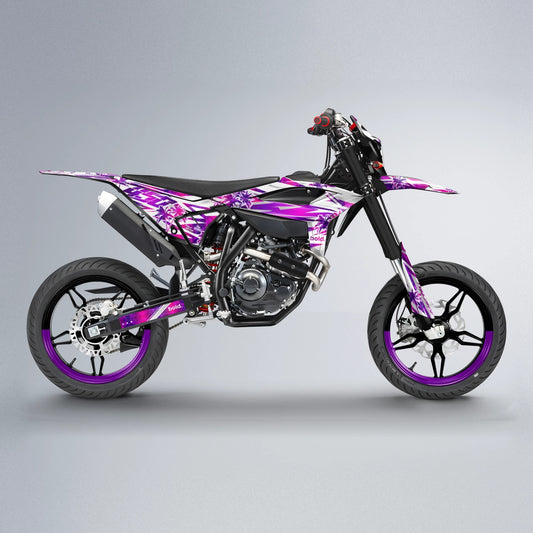 ROZALIN Beta supermoto graphics kit in Pink