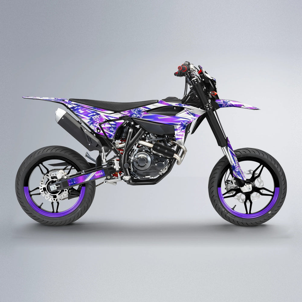 ROZALIN Beta supermoto graphics kit in Purple