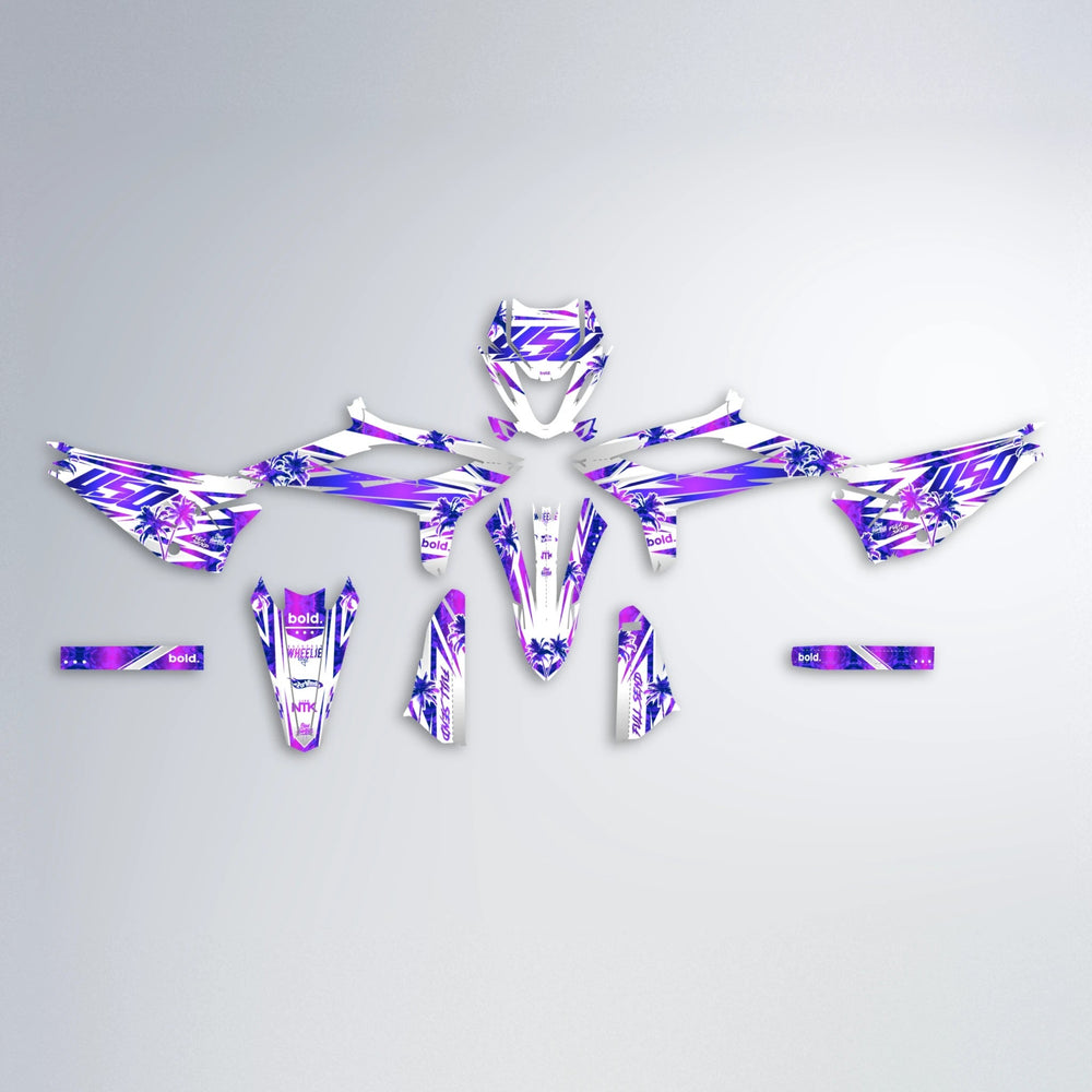 ROZALIN Beta graphics kit parts layout in Purple