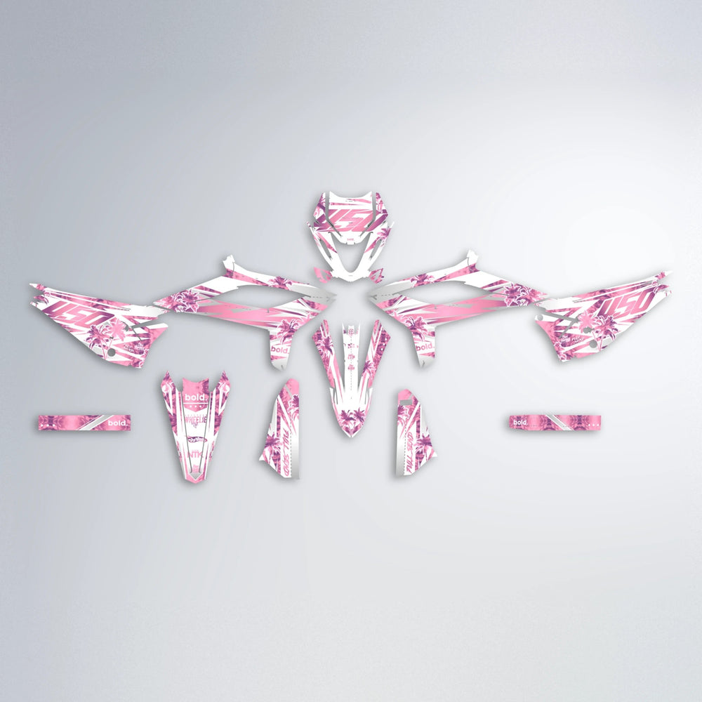 ROZALIN Beta graphics kit parts layout in Sakura Pink