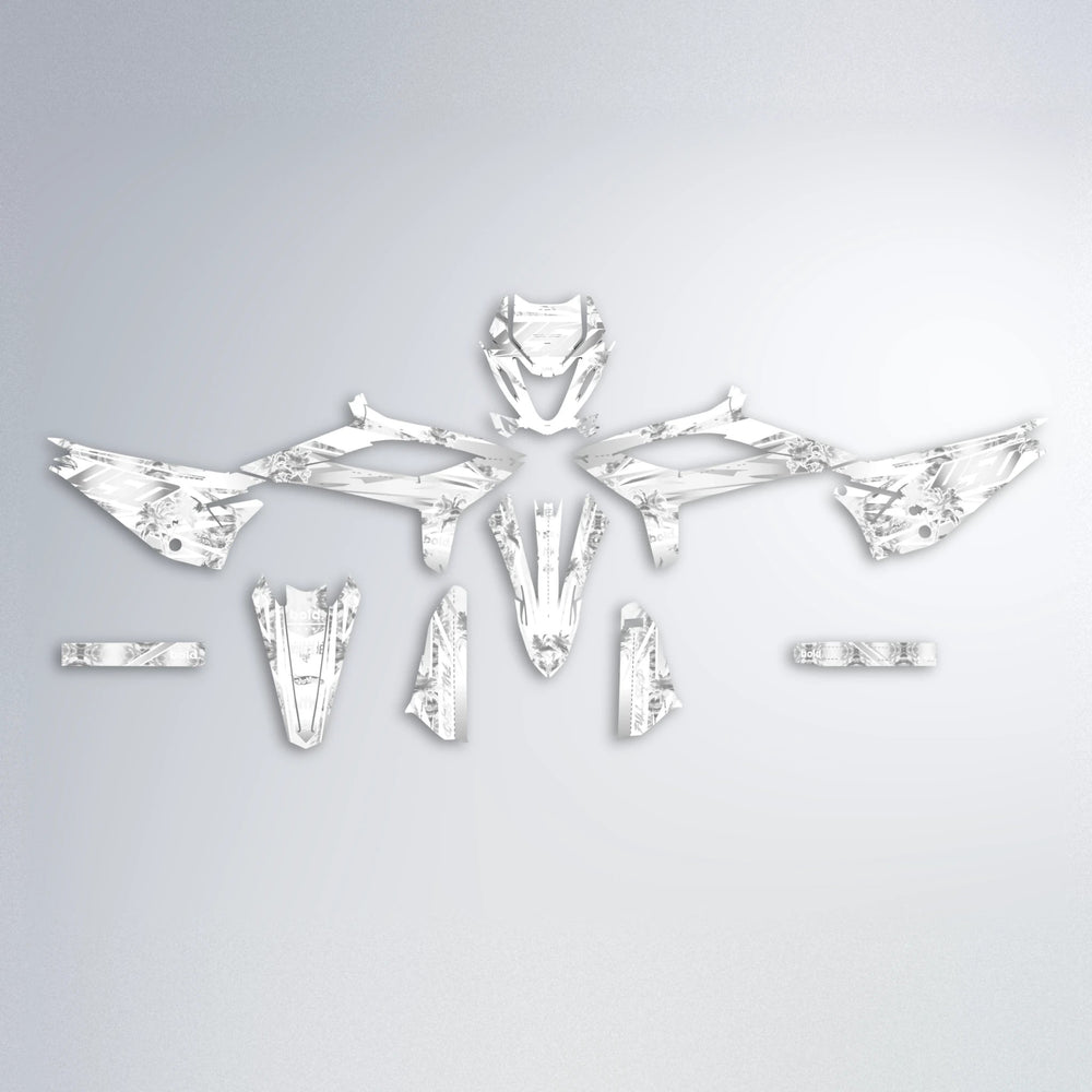 ROZALIN Beta graphics kit parts layout in White