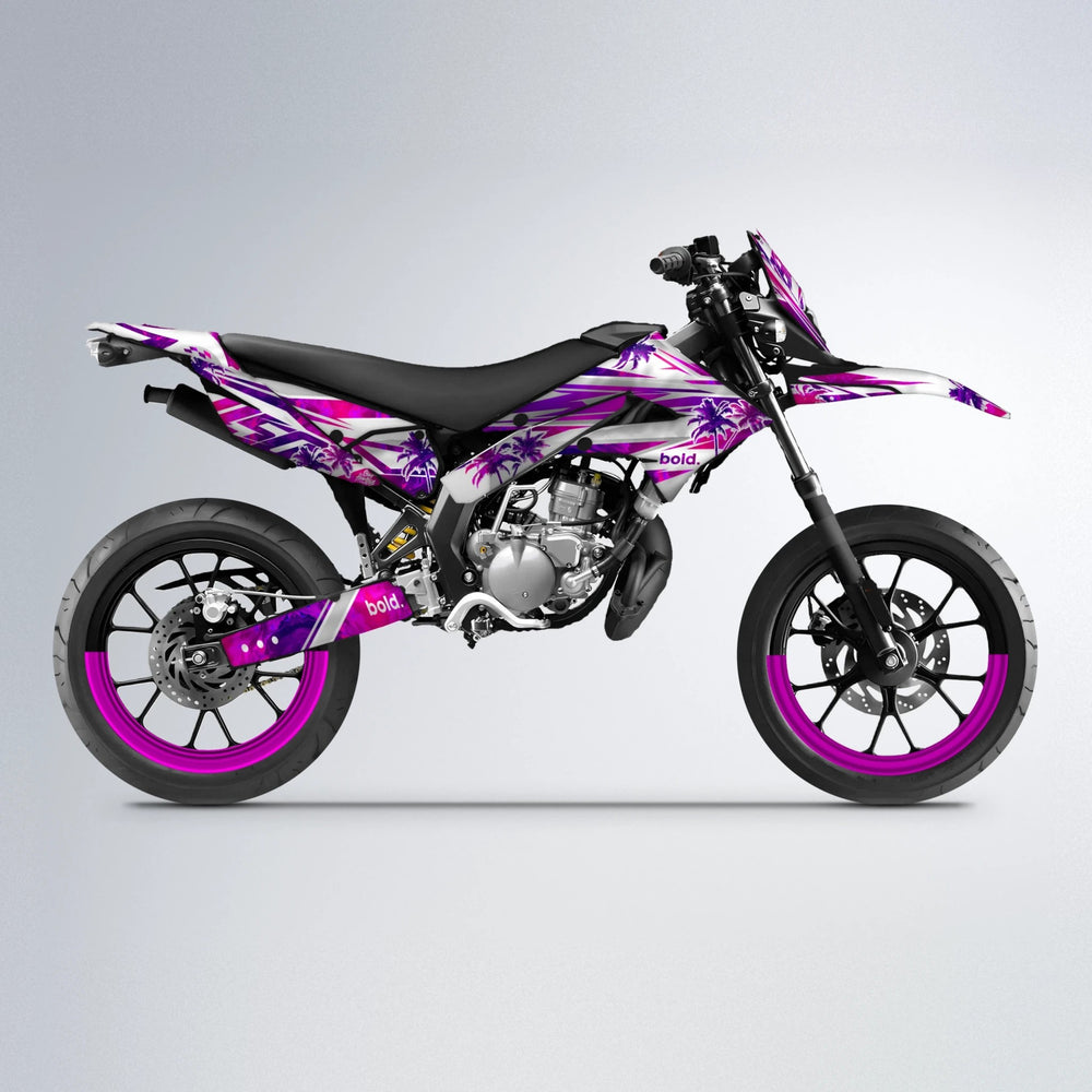 ROZALIN Derbi Senda supermoto graphics kit in Custom Colour