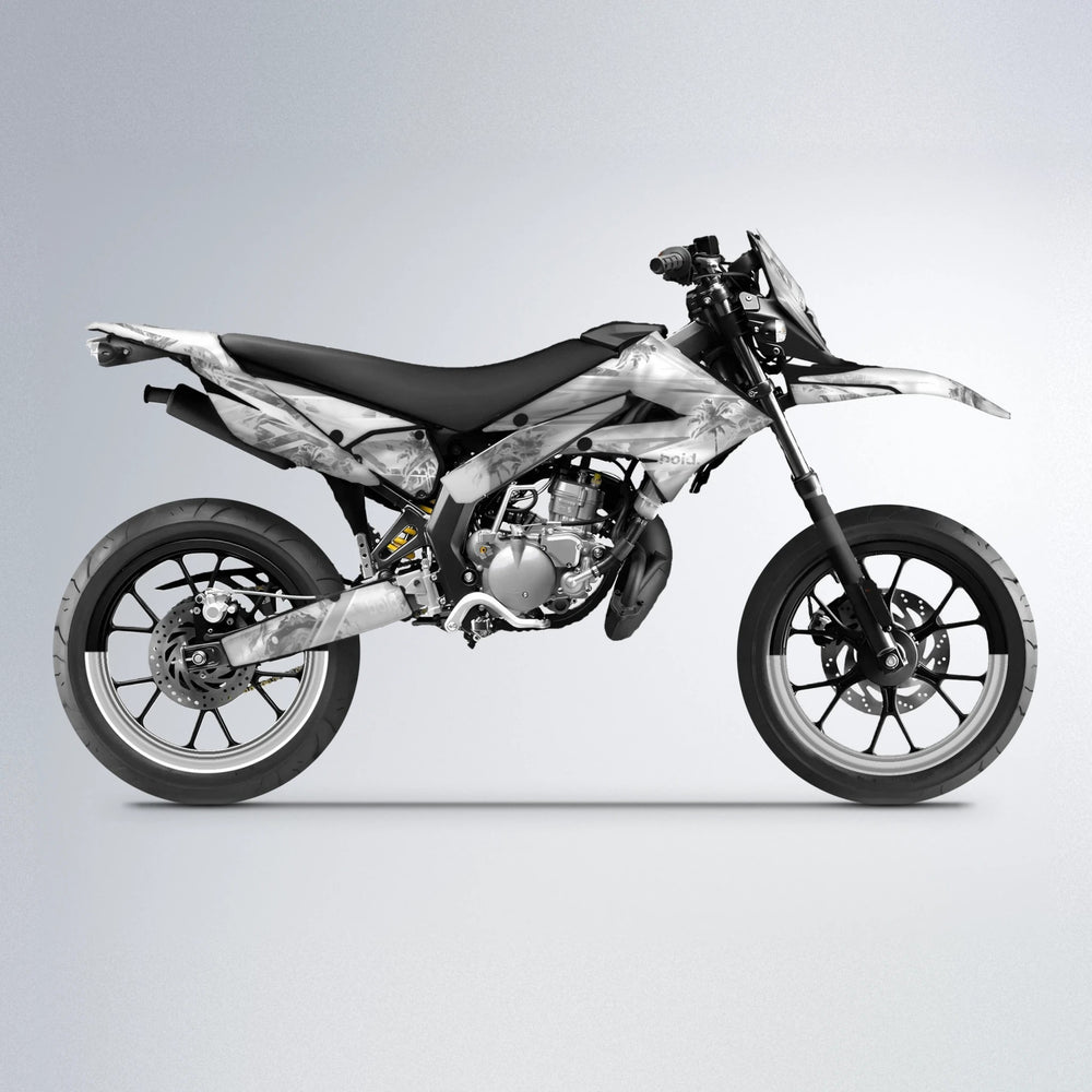 ROZALIN Derbi Senda supermoto graphics kit in White