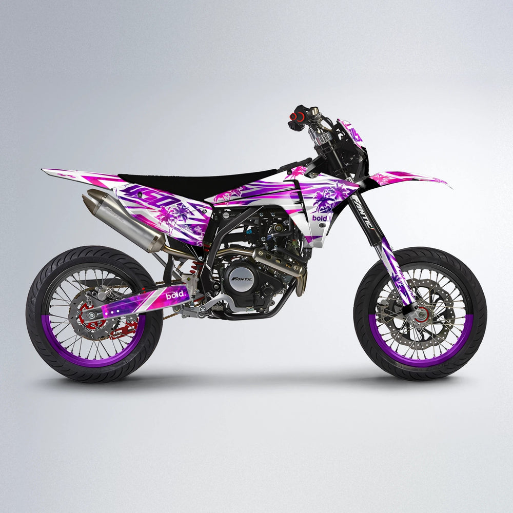 ROZALIN Fantic supermoto graphics kit in Custom Colour