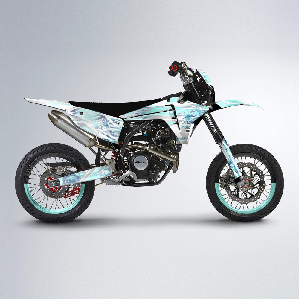 ROZALIN Fantic supermoto graphics kit in Mint