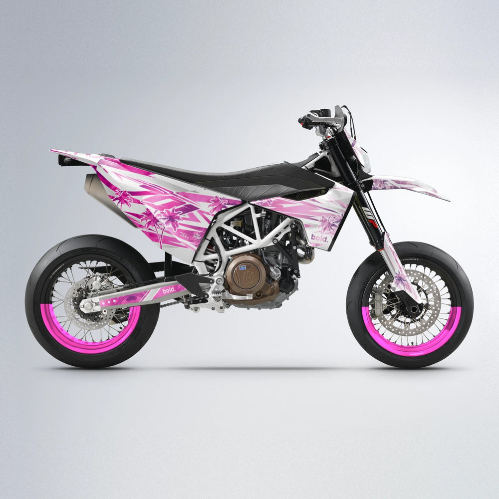 ROZALIN Husqvarna 701 supermoto graphics kit in Flamingo
