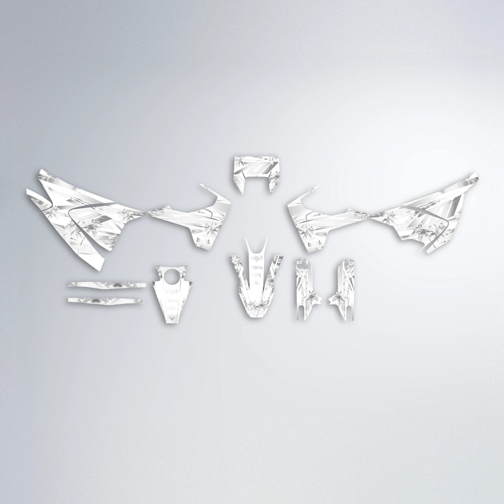 ROZALIN Husqvarna 701 graphics kit parts layout in White