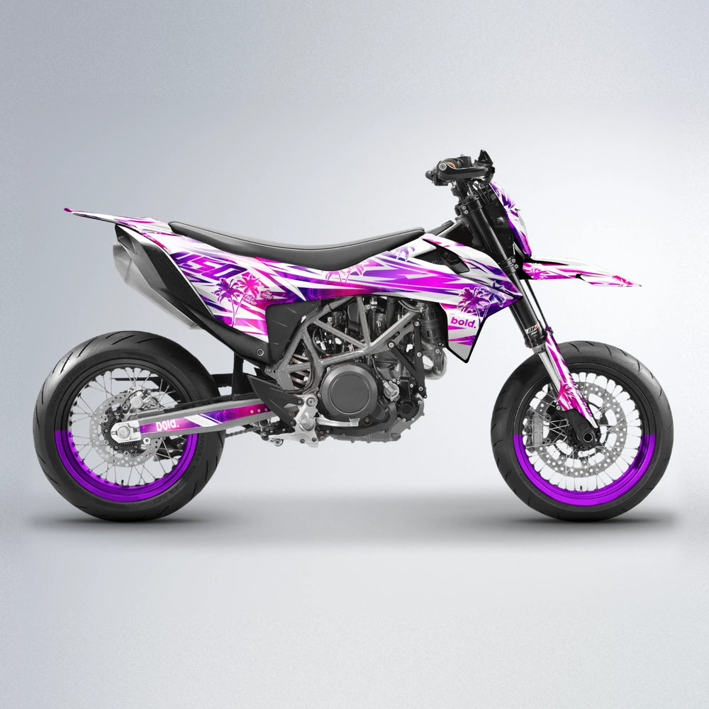 ROZALIN KTM SMC 690 supermoto graphics kit in Custom Colour