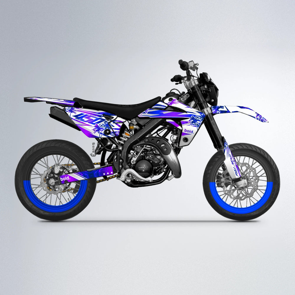 ROZALIN Rieju MRT supermoto graphics kit in Blue