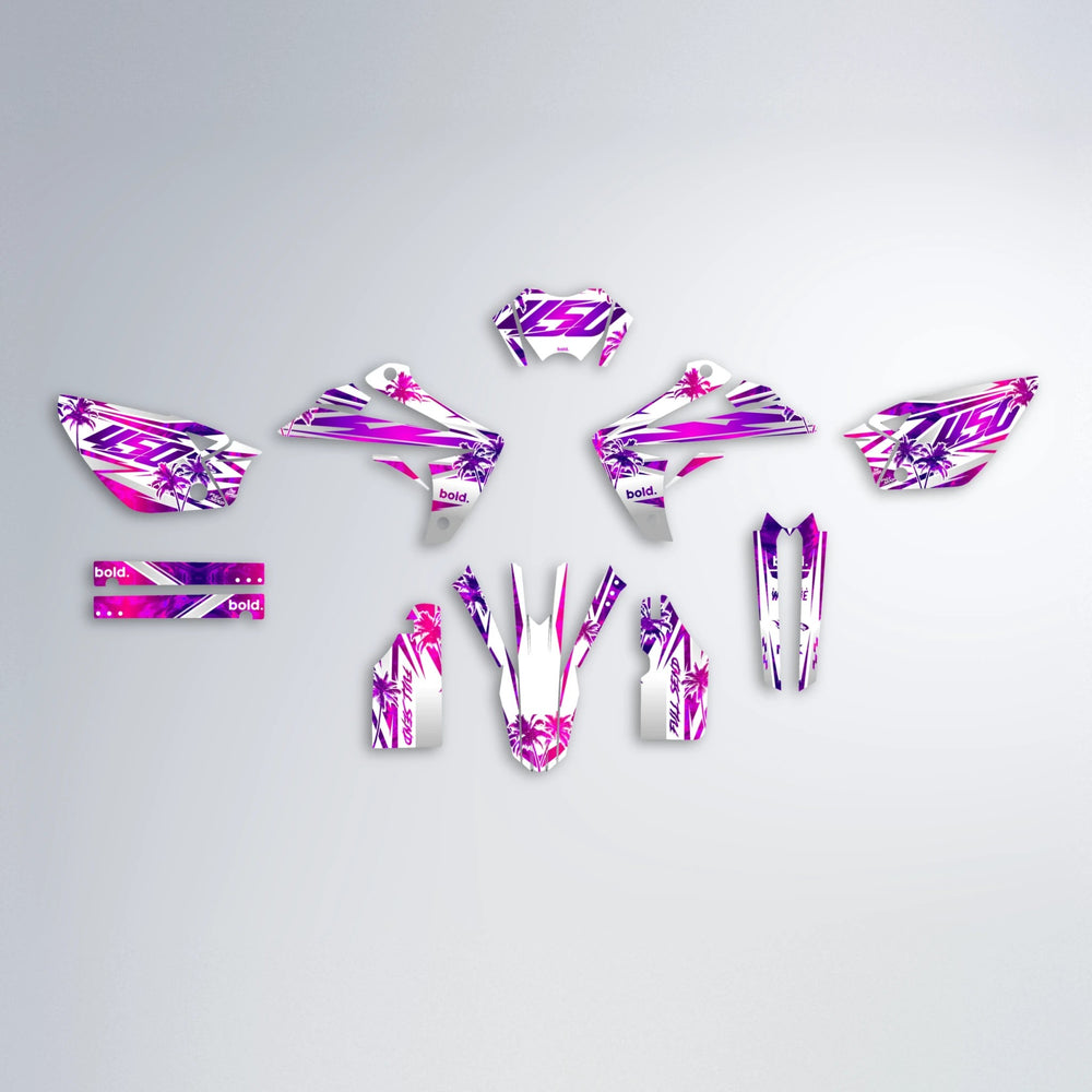 ROZALIN Rieju MRT graphics kit parts layout in Custom Colour