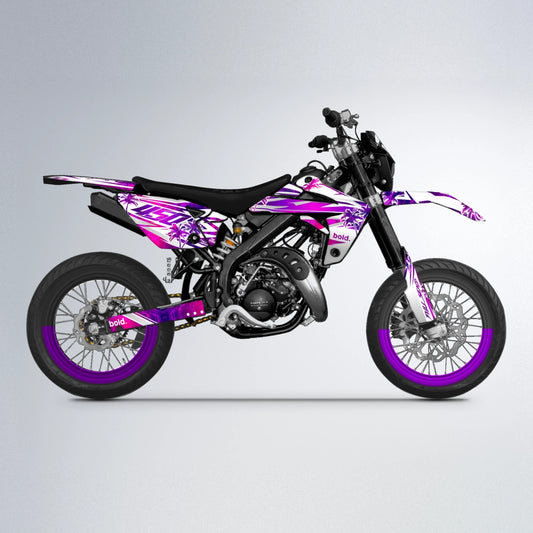 ROZALIN Rieju MRT supermoto graphics kit in Pink