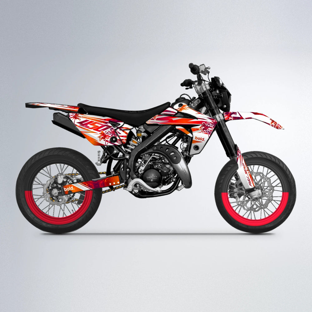 ROZALIN Rieju MRT supermoto graphics kit in Red
