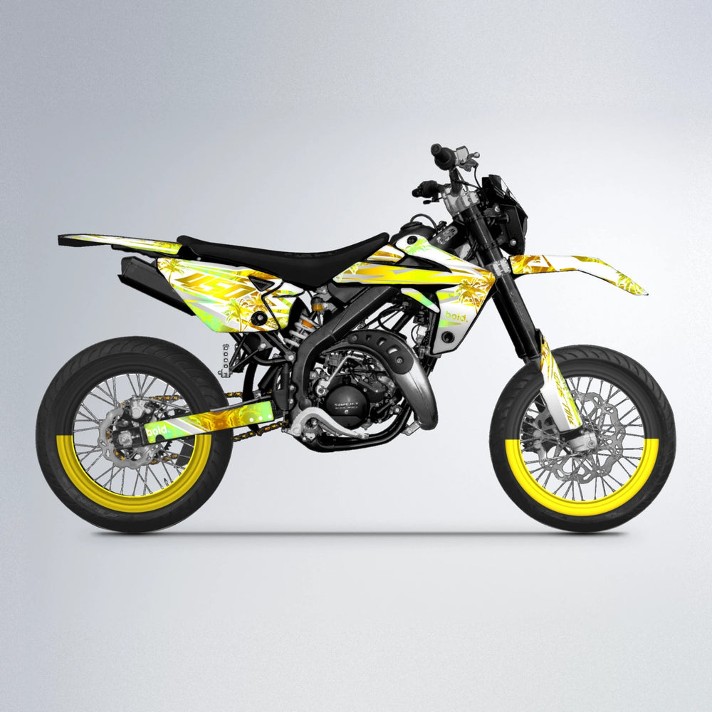 ROZALIN Rieju MRT supermoto graphics kit in Yellow