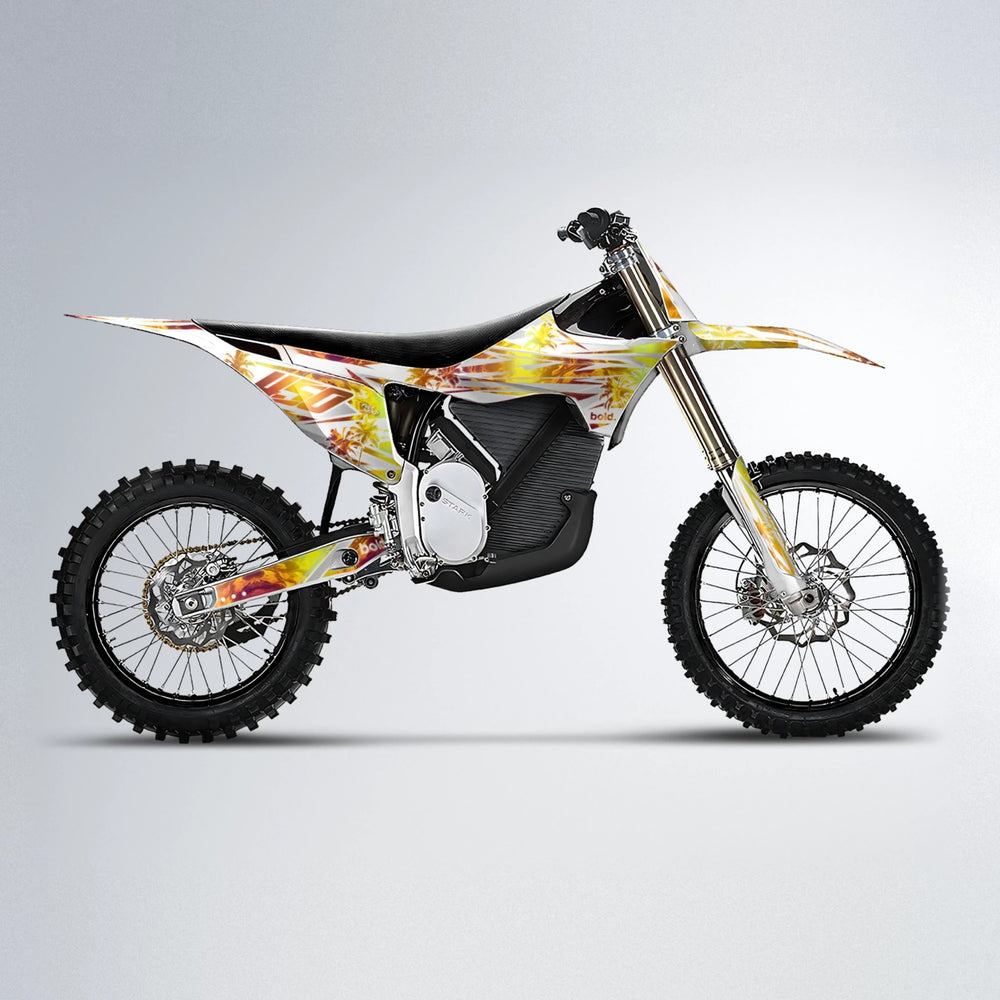ROZALIN Stark Varg MX motocross graphics kit in Orange & Yellow