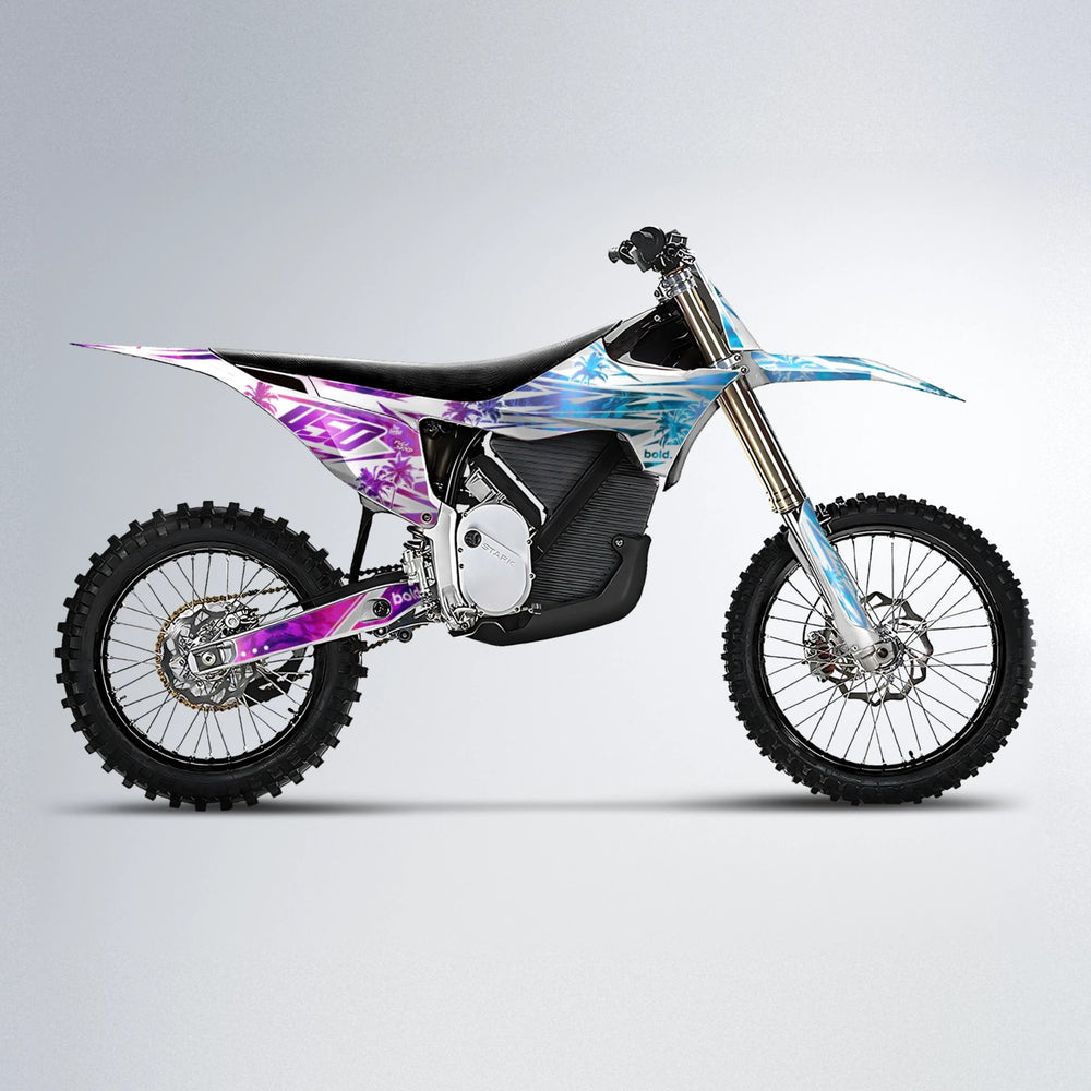 ROZALIN Stark Varg MX motocross graphics kit in Pink & Light Blue