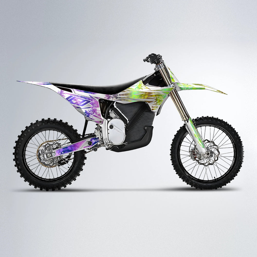 ROZALIN Stark Varg MX motocross graphics kit in Purple & Yellow